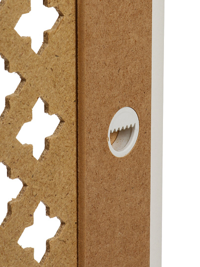 Экран для радиатора, МДФ, 900х600 мм, белый, Готико, Стильный Дом