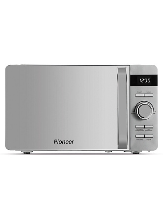 Микроволновая печь Pioneer, MW229D, 20 л, 700 Вт, электронная, 5 уровней мощности, серебро