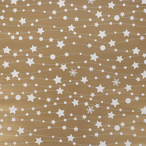 Бумага упаковочная 100х70 см, в ассортименте, с декоративным рисунком, 2 штуки, Y4-5078