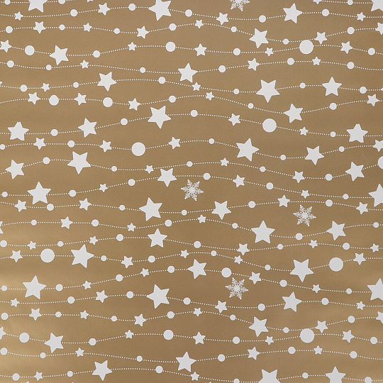 Бумага упаковочная 100х70 см, в ассортименте, с декоративным рисунком, 2 штуки, Y4-5078