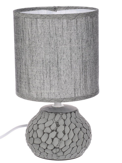 Светильник настольный, E14, 40 Вт, графит, абажур графит, BY, Альмерия, 476-441