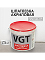 Шпатлевка VGT, акриловая, универсальная, 7.5 кг