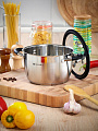 Кастрюля нержавеющая сталь, 2.7 л, крышка стекло, Daniks, Орландо, GS-01435-18CA, серебристая, индукция - фото 9