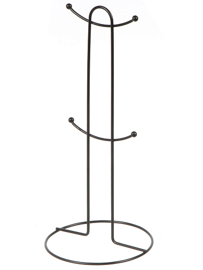 Набор кружек керамика, 4 шт, 380 мл, металлическая подставка, ТМ Глория, 202454, металл