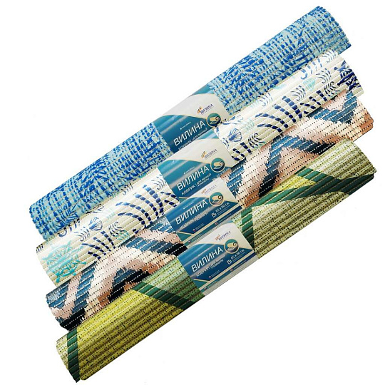 Коврик для ванной, антискользящий, 0.65х0.9 м, вспененный ПВХ, в ассортименте, Вилина, 7019