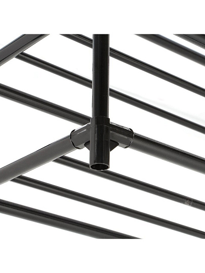 Полка для обуви, металл, 4 секции, 80х26х73 см, A340136