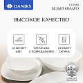 Сервиз столовый стеклокерамика, 19 предметов, на 6 персон, Daniks, Белый Квадро, W 19C9, белый - фото 16