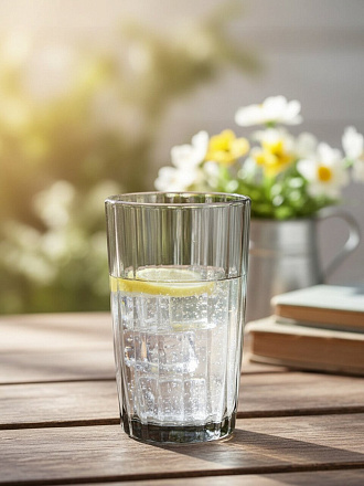 Стакан 280 мл, стекло, ОСЗ, Мистерия, высокий, графит, С2391