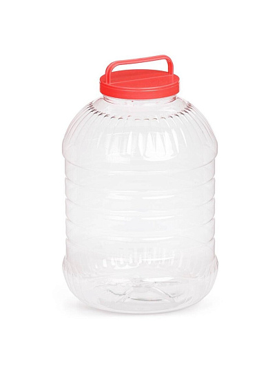 Бидон пластик, пищевой, 10 л, круглый, в ассортименте, М3056, Альтернатива