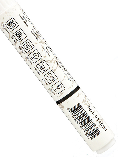 Маркер меловой для временной разметки, стираемый, белый, Lekon, Mel, 14594