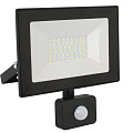 Прожектор светодиодный, Ultraflash, LFL-3002S C02, 30 Вт, 6500 К, IP65, 2100 Лм, с датчиком движения, черный