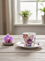 Чайная пара фарфор, 2 предмета, на 1 персону, 250 мл, Lefard, Орхидея, 482-560 - фото 2