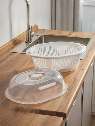 Хлебница пластик, 37х20.5х25.5 см, 3 в 1, белая, Y4-9226