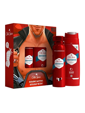 Набор подарочный для мужчин, Old Spice, WhiteWater, дезодорант спрей 150 мл + гель для душа 250 мл