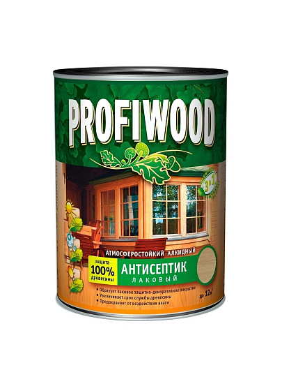 Антисептик Profiwood, для дерева, лаковый, красное дерево, 2.4 кг