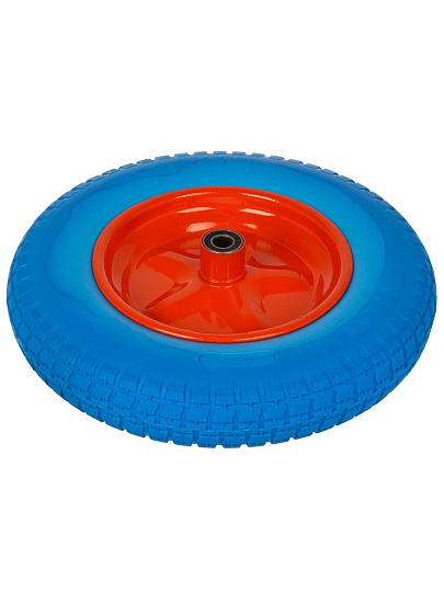 Колесо для тачки полиуретан PU, 3.25-8, втулка D16 мм, Mawipro