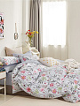 Постельное белье 2-спальное, простыня 200х220 см, 2 наволочки 70х70 см, пододеяльник 175х215 см, Silvano, поплин, Цветы, Мультиколор, 20/411-PC/SL - фото 2