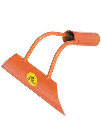 Тяпка металл, 195х60 мм, черно-оранжевая, заточная, Витязь