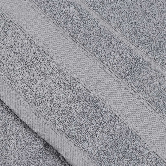 Полотенце банное 70х140 см, 100% хлопок, 500 г/м2, Виола, Bella Carine, серо-голубое, Турция, FT-3-70-0611