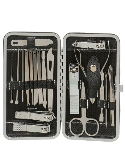 Набор для маникюра,19 пр, в футляре, G010030