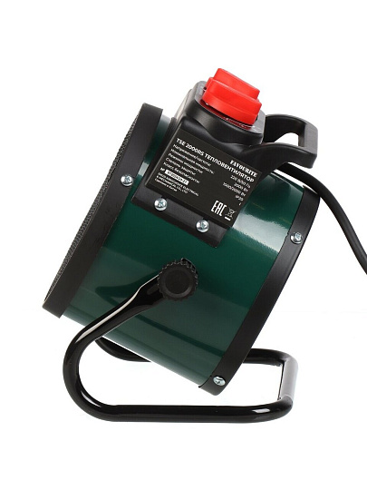 Пушка тепловая электрическая, Favourite, TSE 2000RS, 2 кВт, 158 м³/ч, керамический элемент, 2 режима, круглая, 138102002