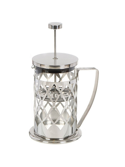 Френч-пресс 0.8 л, стекло, нержавеющая сталь, серебро, ВF-703(800мл.)