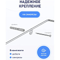 Полка для ванной нержавеющая сталь, настенная, 2 яруса, угловая, 25.8х25.8х33.5 см, Fora, Floria, FOR-2006 - фото 5