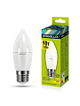 Лампа светодиодная E27, 9 Вт, 80 Вт, 220 В, свеча, 3000 К, теплый белый свет, Ergolux, 13170