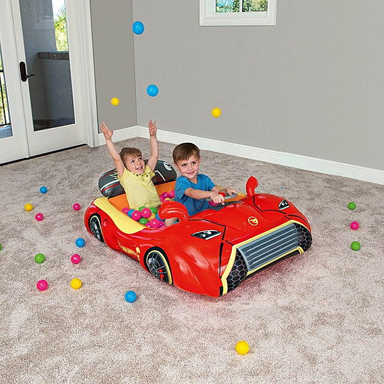 Игровой центр 135х99х43 см, Машина, 25 мячиков, от 2 лет, Bestway, 93404