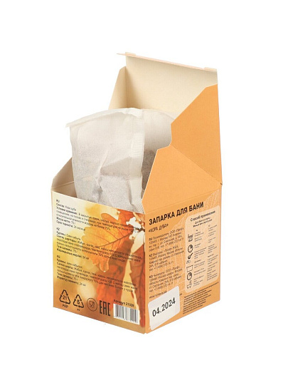 Запарка для бани 5 г, фильтр-пакет, 15 шт, Бацькина Баня, Кора дуба, 21028