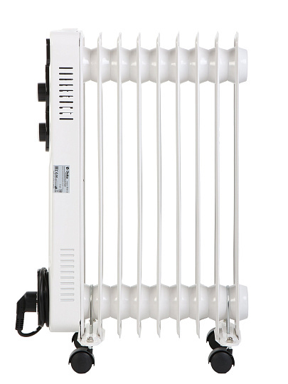 Радиатор масляный Delta, 9 секций, напольный, 2 кВт, 20 м2, светло-серый, D11-9