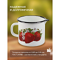 Кружка сталь, 1 л, Клубника садовая, Керченский металлургический завод, 40104-072/4, белая - фото 7
