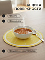 Набор салфеток полимер, 38х38 см, круглый, 4 шт, для стола, Лимон, МП, Y4-9137 - фото 3