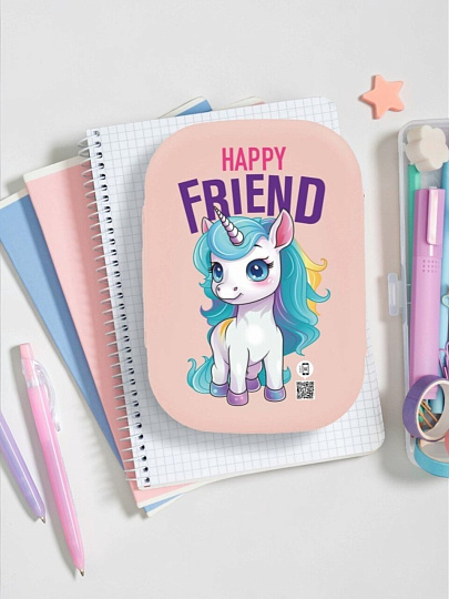 Контейнер пластик, 0.8 л, 17.9х12.8х5.2 см, прямоугольный, Plast team, Anderson, Единорог, PT101010597