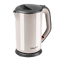 Чайник электрический Galaxy Line, GL0330, бежевый, 1.7 л, 2000 Вт, скрытый нагревательный элемент, пластик - фото 2