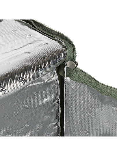 Термосумка 15 л, 31х17х28 см, полиэстер, алюминий, прямоугольная, желто-зеленая, UV-3-007/4