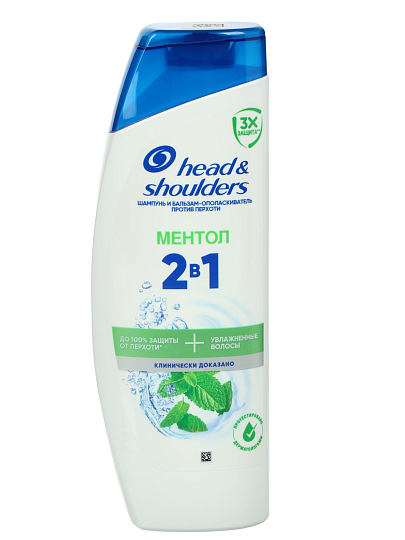 Шампунь бальзам-ополаскиватель Head &amp; Shoulders, Ментол, против перхоти, 360 мл