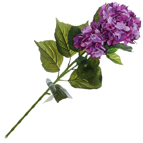 Цветок искусственный декоративный Гортензия, бордовый, 16-0128