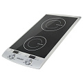 Плита электрическая Galaxy Line, GL 3057, 2900 Вт, 2 конфорки, стеклокерамика, электронная, переключатель сенсорный, до 240°С, черная