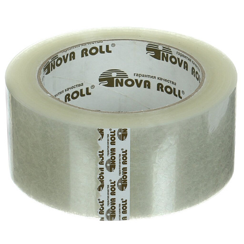 Скотч 48 мм, прозрачный, основа полипропиленовая, 100 м, Nova Roll, 0120-242Х/0116-117Х