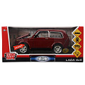 Игр Машина Lada 4х4, 17см , свет-звук, инерц, серый, борд, VAZ-21214-R