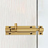 Шпингалет накладной, прямоугольный, ригель круглый, Trodos, 110 мм, ZY-711А, 205082, золотой матовый - фото 4
