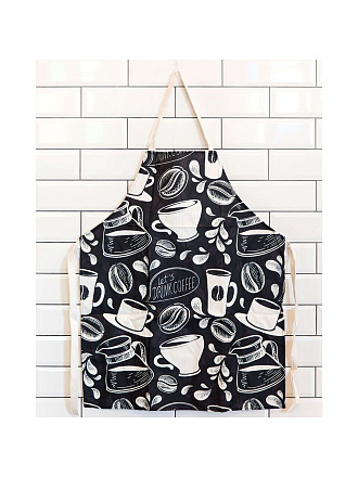 Фартук 69х84 см, 100% полиэстер, без кармана, Кофе, Y3-842