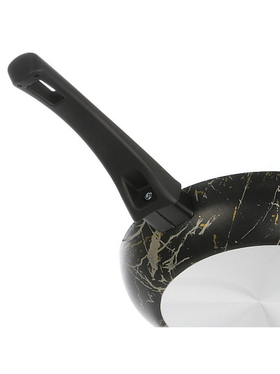 Сковорода алюминий, 28 см, антипригарное покрытие, Vari, Laurent, черный мрамор, LART23128