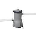 Бассейн каркасный Bestway, 488х244х122 см, Power Steel Rectangular, 56670BW, фильтр-насос, лестница, тент, 11532 л, поплавок-дозатор - фото 9