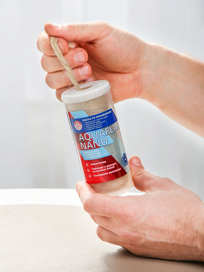 Сантехническая льняная нить ЕВРО Aquaflax nano 80г