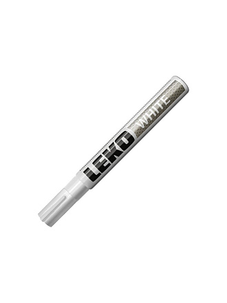 Маркер с нитроэмалью, белый, Lekon, 011904