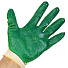 Перчатки х/б, латексный облив двойной, 13 класс вязки, зеленая основа - фото 2