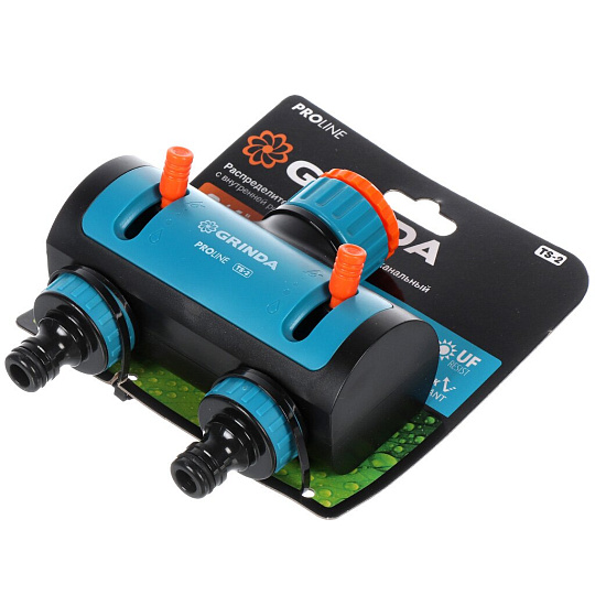 Распределитель 3/4&quot;-1&quot;, внутренняя резьба, двухканальный, соединитель 3/4&quot;-1&quot;, Grinda, PROLine TS-2