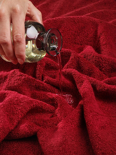 Набор полотенец 2 шт, 50х90, 70х140 см, 100% хлопок, 420 г/м2, Silvano, Мореска, бордо, Узбекистан